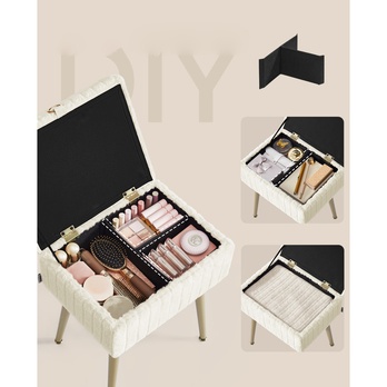 Taburet toaletní VANITY bílá 2