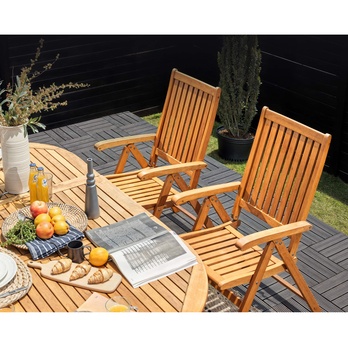 Zahradní stůl VANNAMO hnědá 1