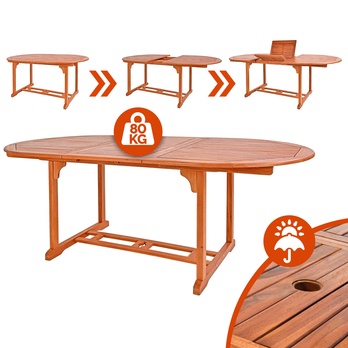 Zahradní stůl VANNAMO hnědá 2