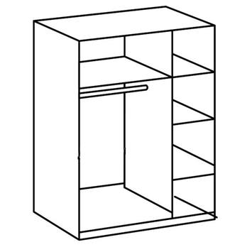 Šatní skříň VANNES bílá, 3dvéřová 2