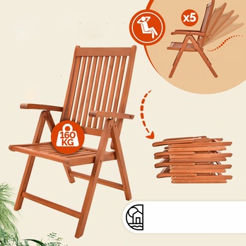 Zahradní set VANOMO hnědá 2