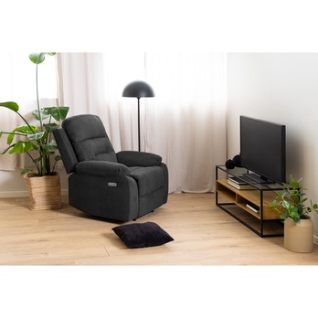 Relaxační křeslo VANSBRO 92 tmavě šedá 1