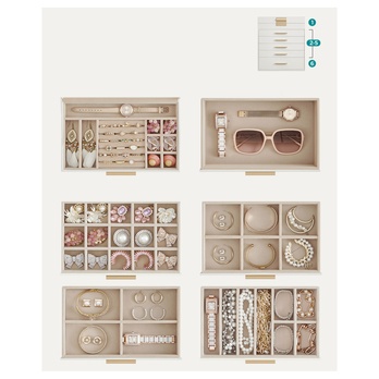 Šperkovnice VARIET bílá 2