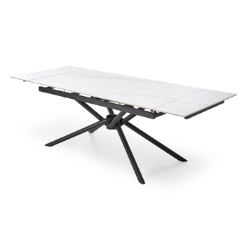 Jídelní stůl VATURANU bílý mramor/černá 2