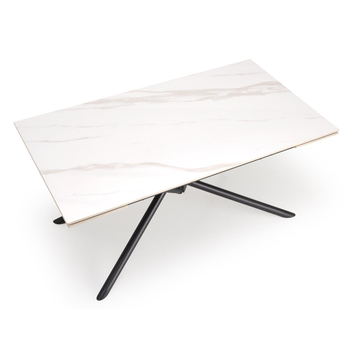 Jídelní stůl VATURANU bílý mramor/černá 5