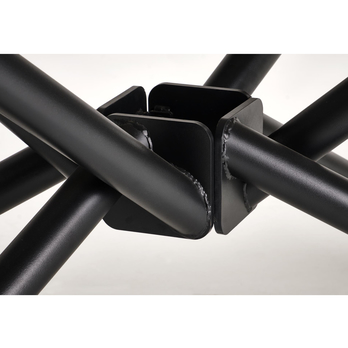 Jídelní stůl VATURANU bílý mramor/černá 9