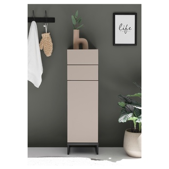 Spodní koupelnová skříňka VEGA 30 kašmírová/černá 5