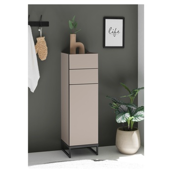 Spodní koupelnová skříňka VEGA 30 kašmírová/černá 7