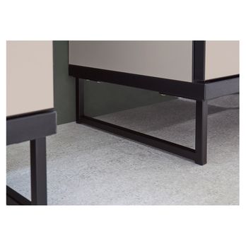 Vysoká koupelnová skříň VEGA 30 kašmírová/černá 10