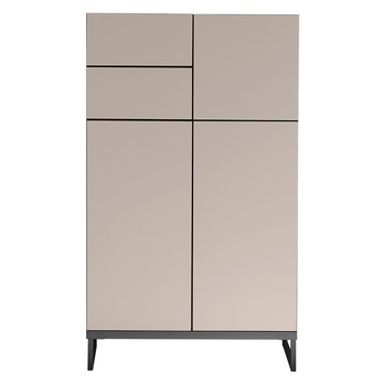 Spodní koupelnová skříňka VEGA 60 kašmírová/černá 3