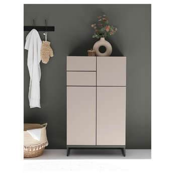 Spodní koupelnová skříňka VEGA 60 kašmírová/černá 5