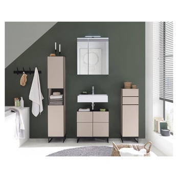 Zrcadlová skříňka VEGA 60 kašmírová 1