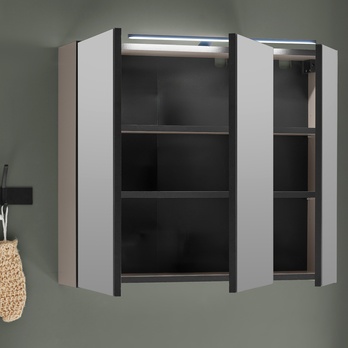 Zrcadlová skříňka VEGA 80 kašmírová 8