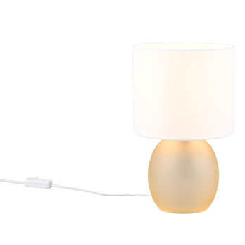 Stolní lampa VELA bílá/žlutá 2