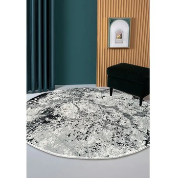 Koberec VELVET 1 stříbrná/šedá, průměr 160 cm 1
