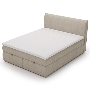 Postel s matrací VELVET béžová, 160x200 cm 3