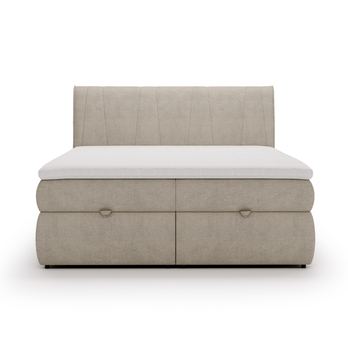 Postel s matrací VELVET béžová, 160x200 cm 4