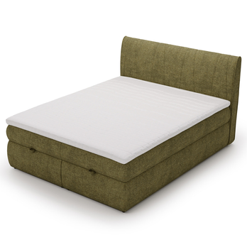Postel s matrací VELVET zelená, 160x200 cm 3