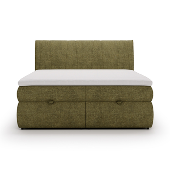 Postel s matrací VELVET zelená, 160x200 cm 4