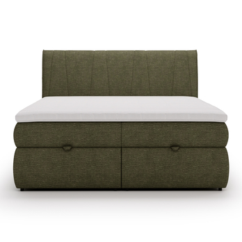 Postel s matrací VELVET olivová, 160x200 cm 4