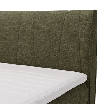 Postel s matrací VELVET olivová, 160x200 cm 6