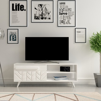 TV stolek VENEDIK bílá 1