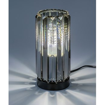 Stolní lampa VENESS 2 černá/tónované sklo 3