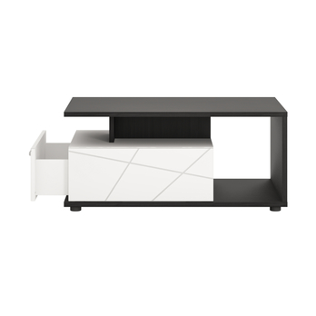 Konferenční stolek VENEZIA VENT01 alpská bílá/černá 2