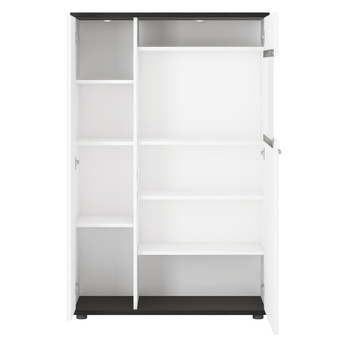 Vitrína VENEZIA VENV02 levá, alpská bílá/černá 1