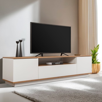 TV stolek VERAMONT bílá/borovice atlantic 3