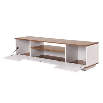 TV stolek VERAMONT bílá/ořech 2