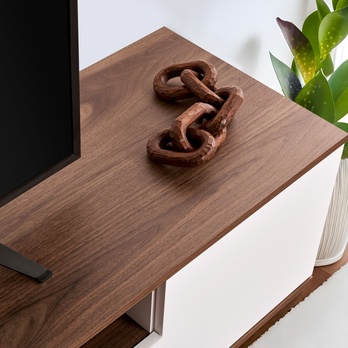 TV stolek VERAMONT bílá/ořech 6