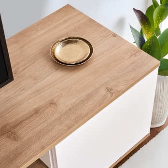 TV stolek VERAMONT bílá/dub cadiz 6