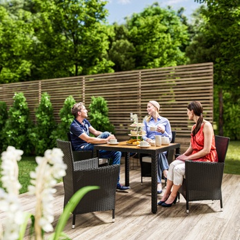 Zahradní set VERONA 3 černá/akácie 1