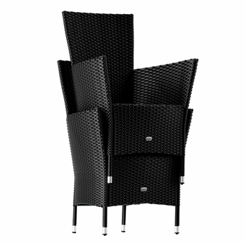 Zahradní set VERONA 3 černá/akácie 3