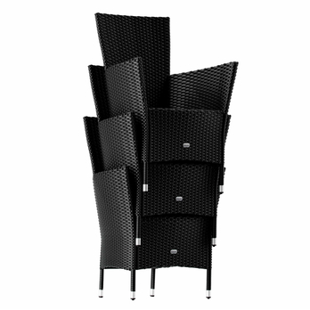 Zahradní set VERONA 3 černá/akácie 4