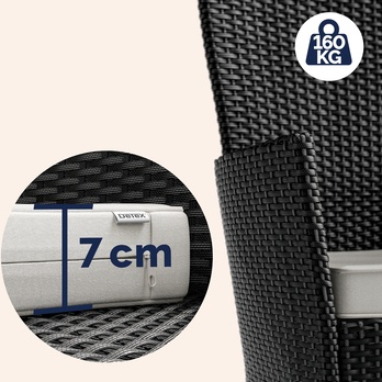 Zahradní set VERONA 3 černá 8