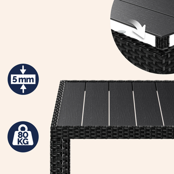 Zahradní set VERONA 3 černá 12