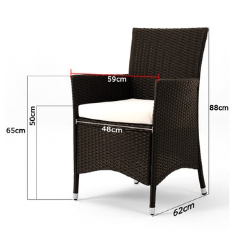 Zahradní set VERONA 5 hnědá 3