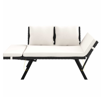 Zahradní pohovka VERONA 6 hnědá/krémová 2