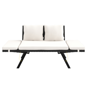 Zahradní pohovka VERONA 6 hnědá/krémová 3