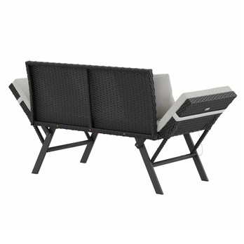 Zahradní pohovka VERONA 6 hnědá/krémová 4