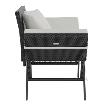 Zahradní pohovka VERONA 6 hnědá/krémová 5