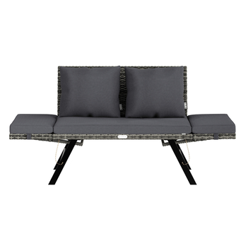 Zahradní pohovka VERONA 6 hnědá/šedá 2