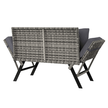 Zahradní pohovka VERONA 6 hnědá/šedá 3