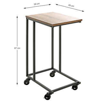 Stolek VERONA dub bologna/černá 4