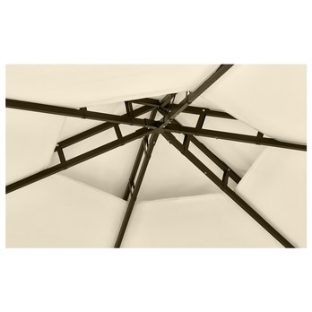 Zahradní altán  VERONA černá/krémová 3