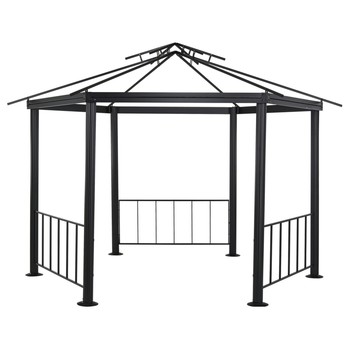 Zahradní altán  VERONA černá/krémová 6