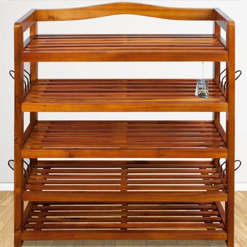 Policový botník VERSA akácie 1