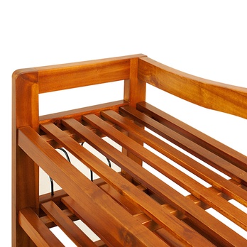 Policový botník VERSA akácie 4